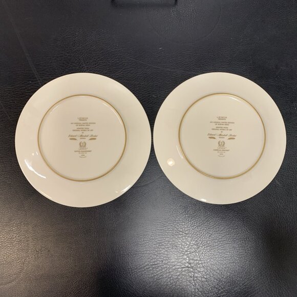 2 Lenox Porcelain Collector Plates Boehm Birds 1974 Hummingbird 1975 Redstart - Picture 6 of 8